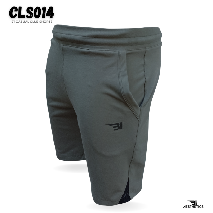 B1 gray club shorts