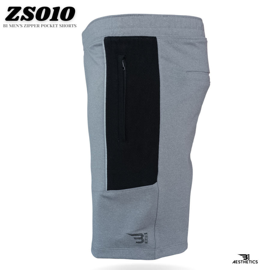 B1 men's zipper shorts - side
