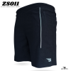 B1 men's black zipper shorts