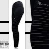 black high-waist mesh legging