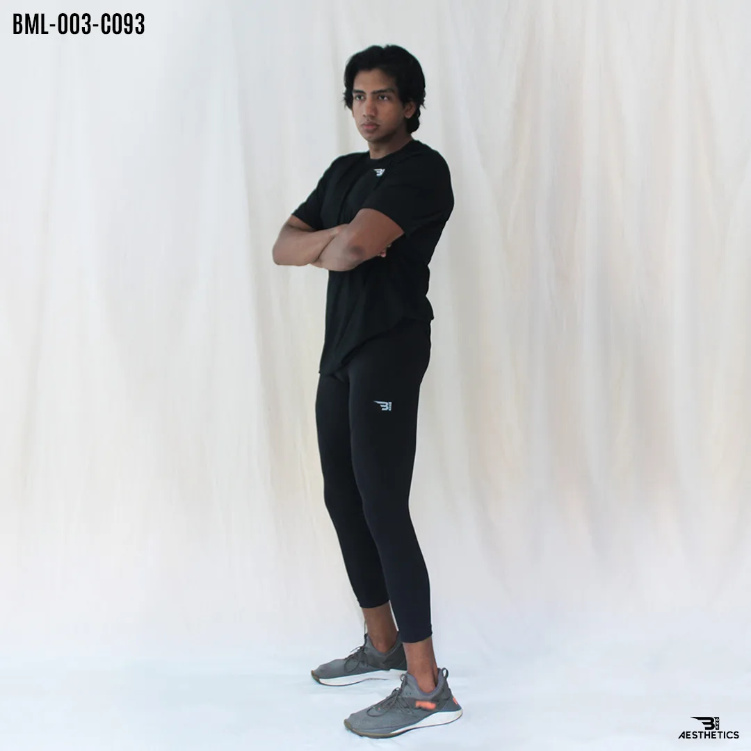 black compression leggings