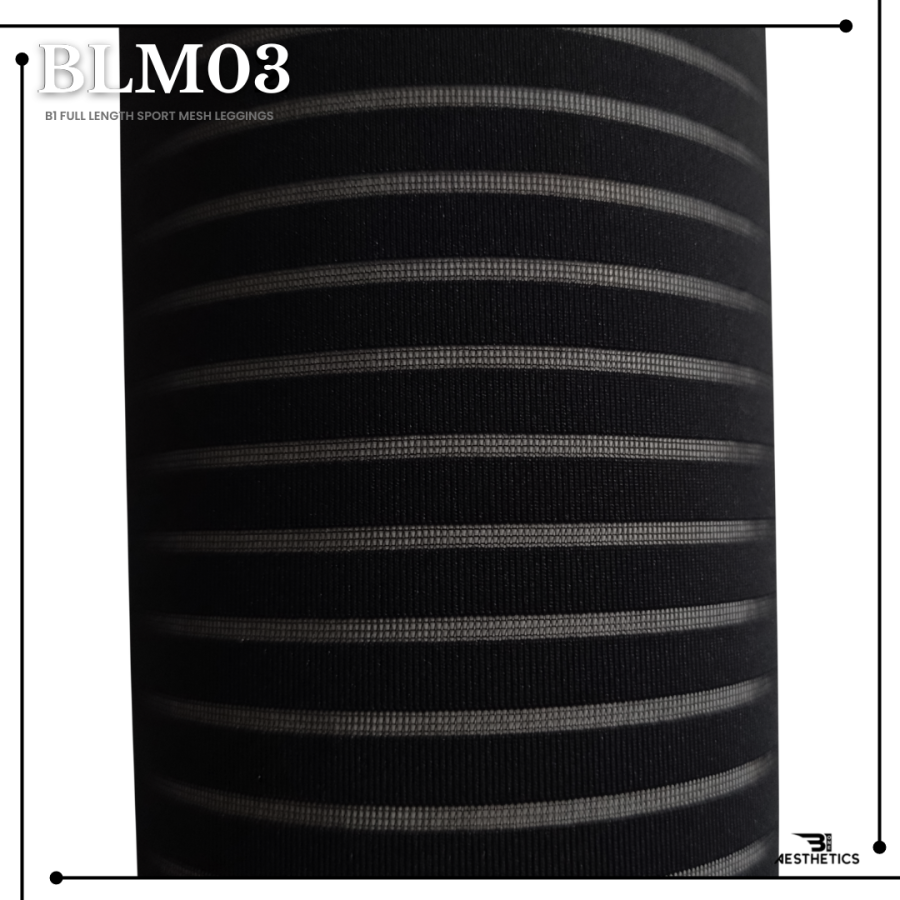 B1 full length sport mesh leggings material