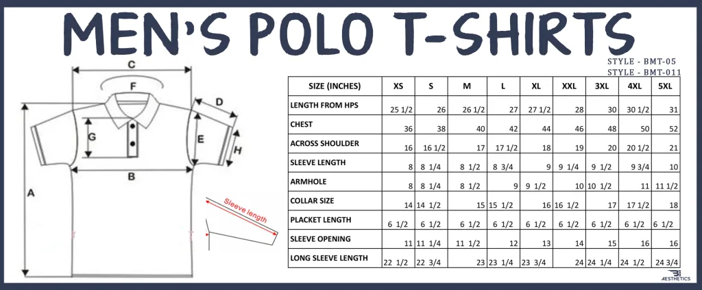 purple Chinese collar t-shirt size chart purple Chinese collar t-shirt size chart