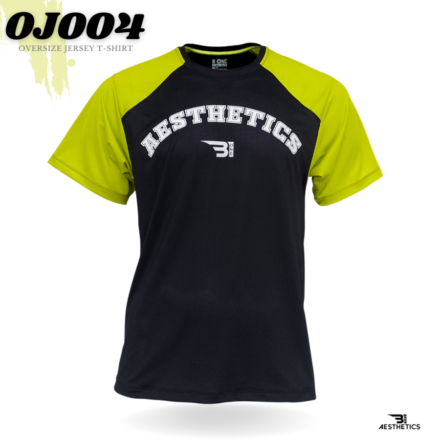 neon green oversize jersey t-shirt