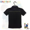 black and dark green - kids polo t-shirt