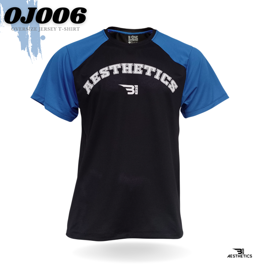 Blue oversize jersey t-shirt