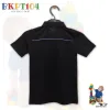 black and blue - kids polo t-shirt