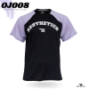 purple oversize jersey t-shirt