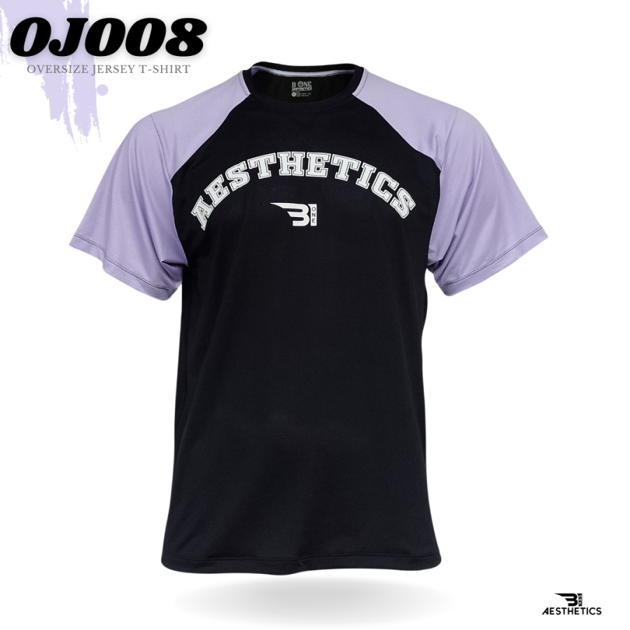 purple oversize jersey t-shirt