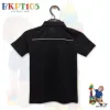 black and white - kids polo t-shirt