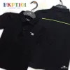 black and neon green - kids polo t-shirt