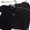 black and white - kids polo t-shirt