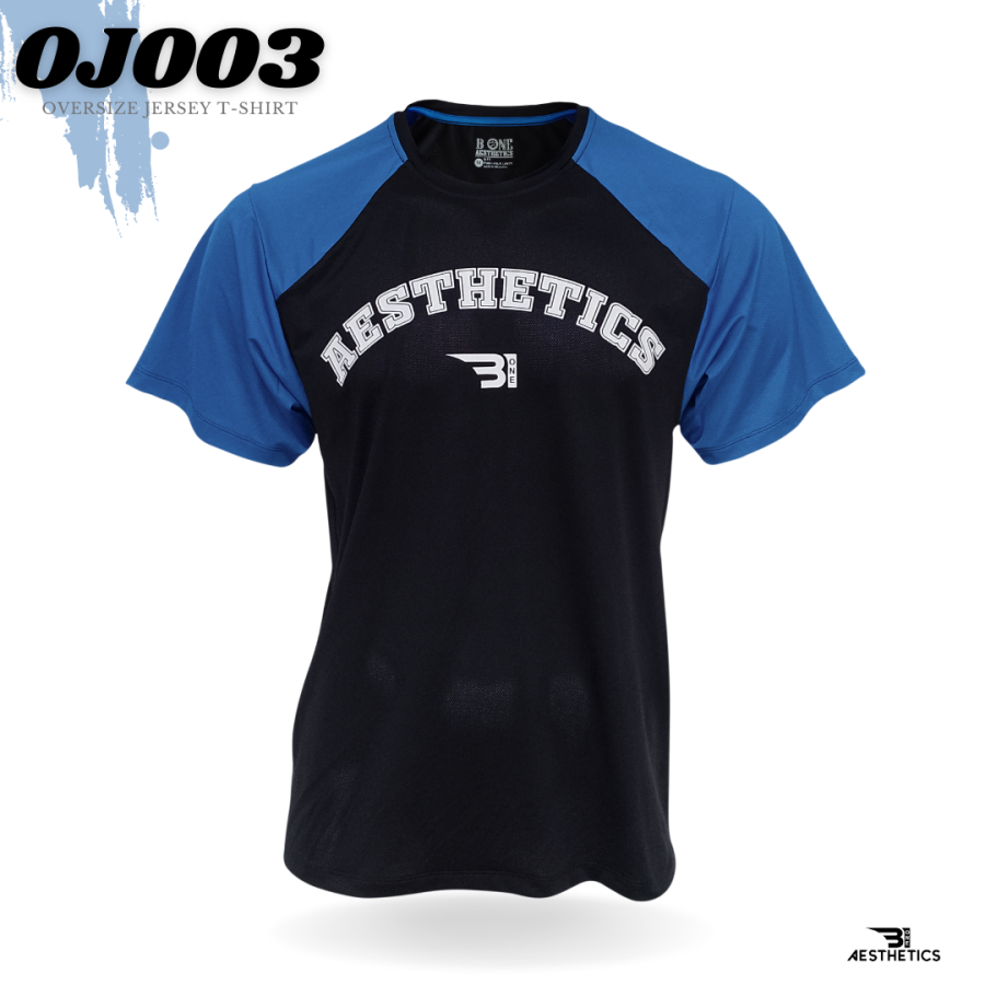 Blue oversize jersey t-shirt