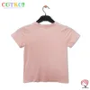 pretty in pink: kid girl crew neck t-shirt in pink - fashionable and dri-fit activewear