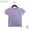 purple passion: kid girl crew neck t-shirt - stylish and dri-fit activewear