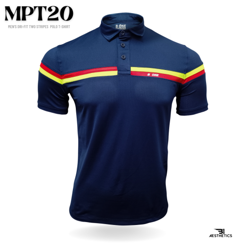 dri-fit two stripes york blue polo t-shirt