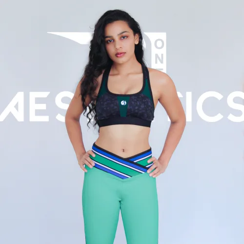 women's refreshing green workout leggings