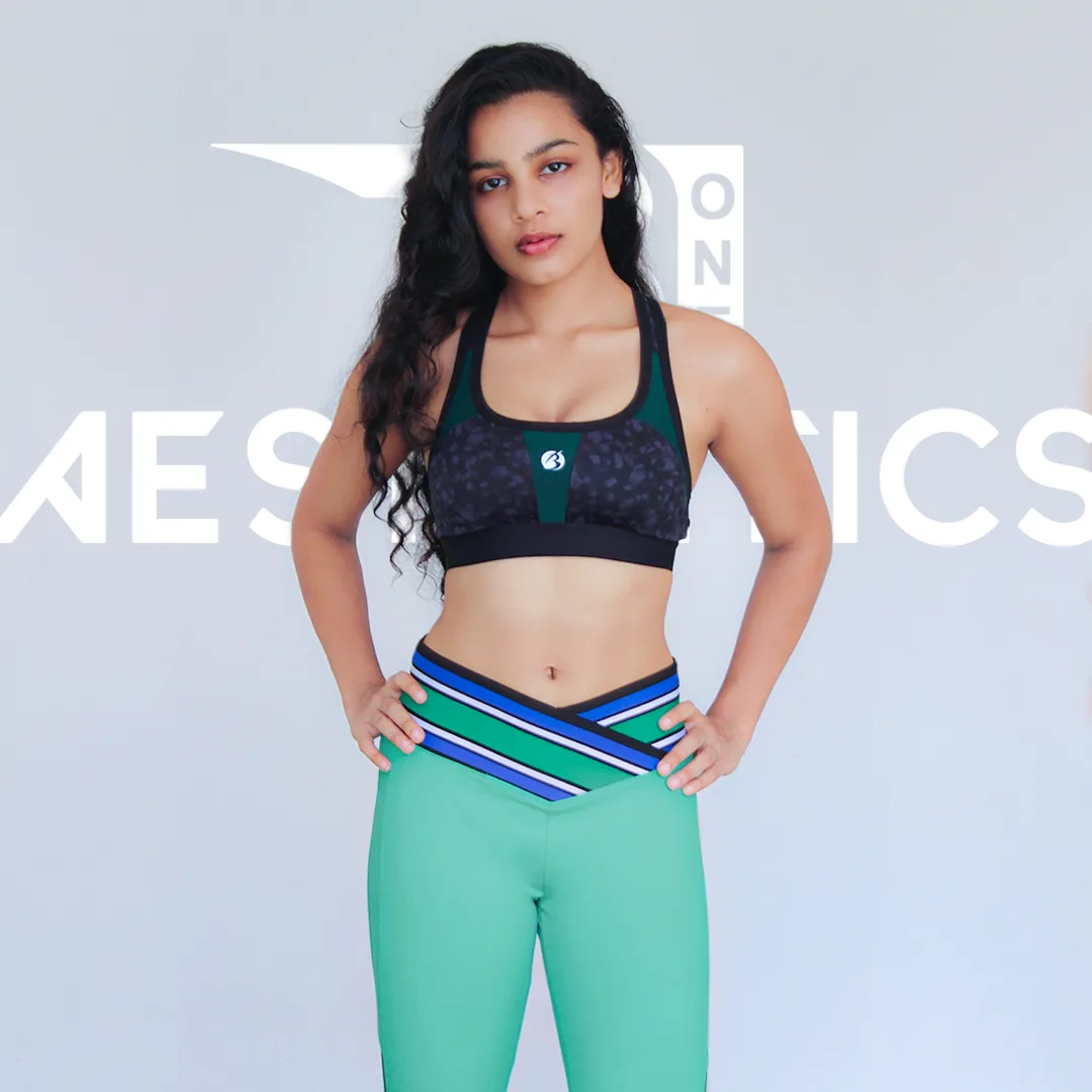 women's refreshing green workout leggings