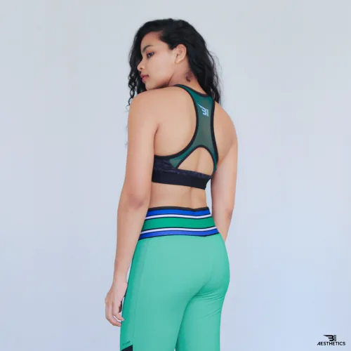 women's refreshing green workout leggings