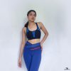 women's navy blue workout leggings