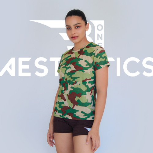 women's jungle camo t-shirt