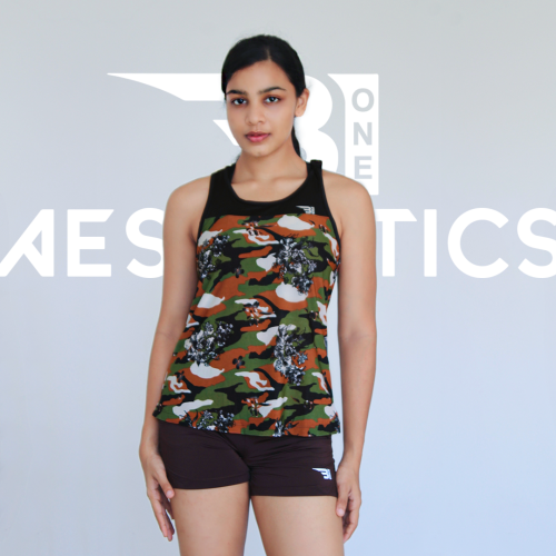 women's desert mirage camo tank top