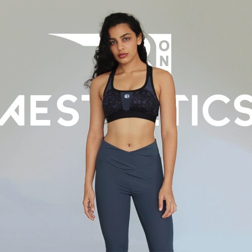 women's solid gray workout leggings