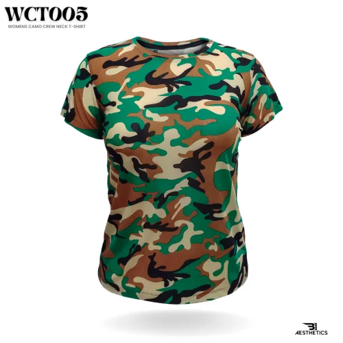 women's woodland camo t-shirt