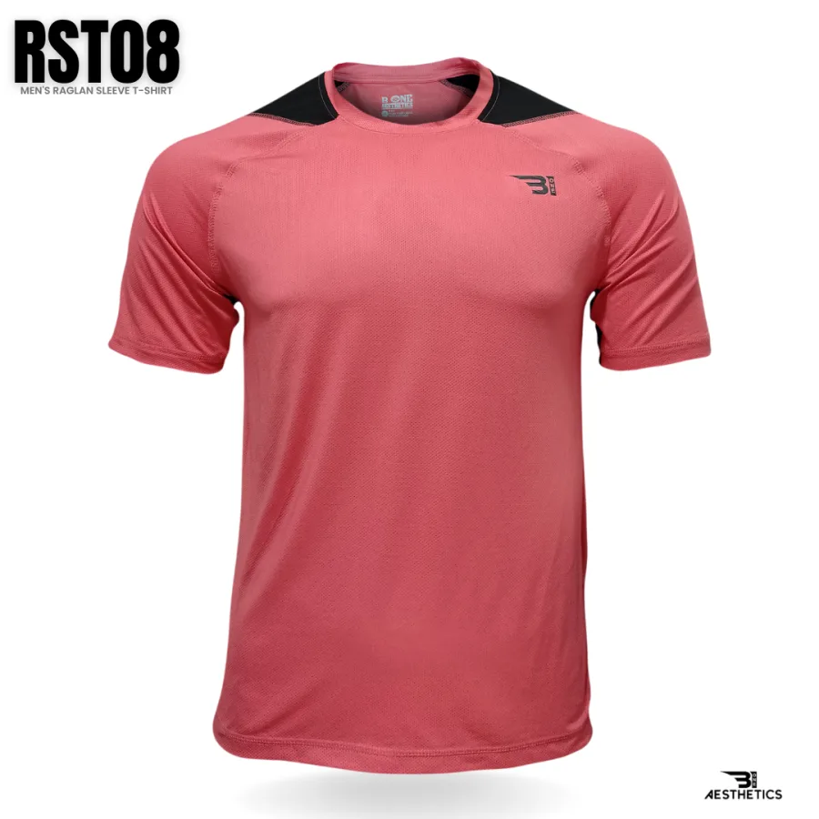 raglan sleeve pink t-shirt