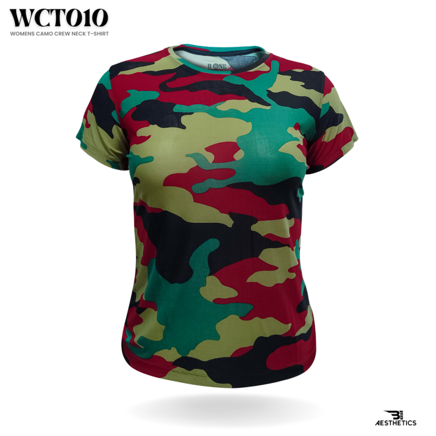 women's crimson leaf camo t-shirt