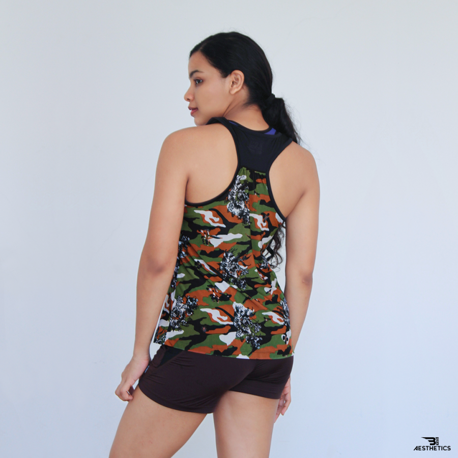 women's desert mirage camo tank top