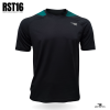 raglan sleeve black and green t-shirt