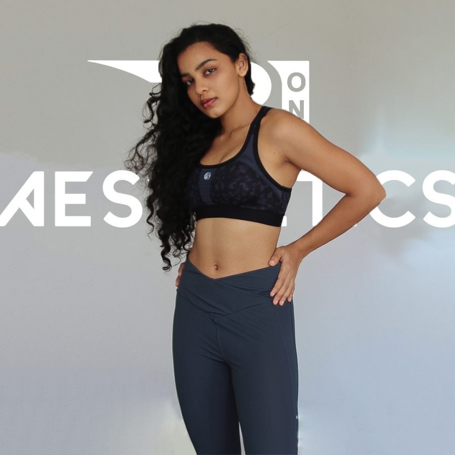 women's solid gray workout leggings