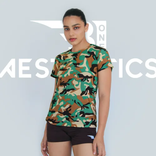 women's woodland camo t-shirt