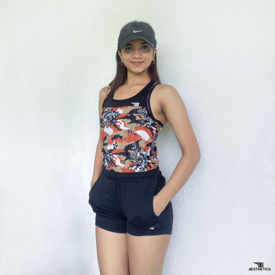 women's desert sands camo tank top