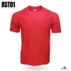 men's raglan sleeve red t-shirt