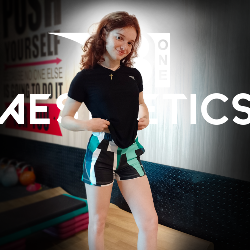 geometric pattern hot shorts