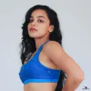 vibrant blue sports bra