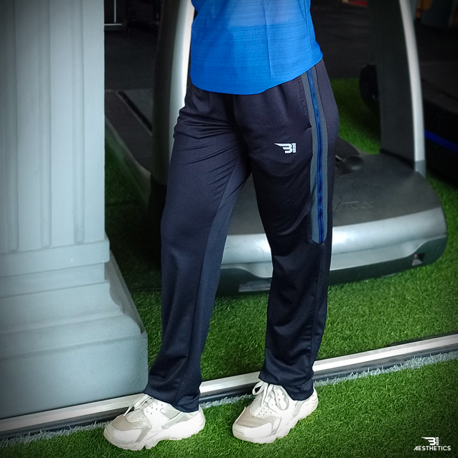 blue side stripe track bottom