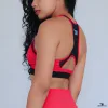 red sports bra