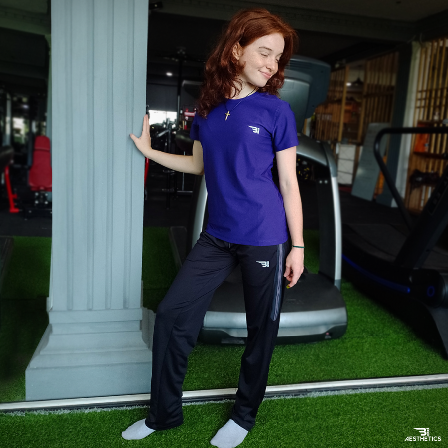 purple side stripe track bottom