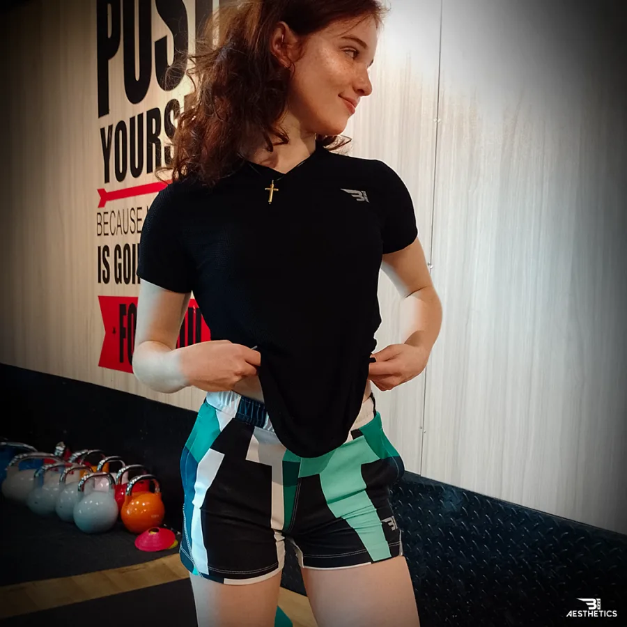 geometric pattern hot shorts