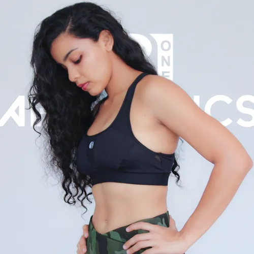 full black sports bra