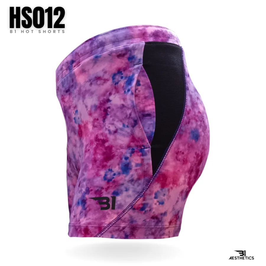 tie dye pattern hot shorts