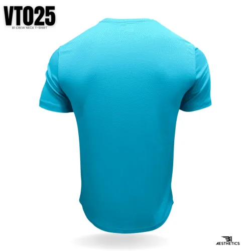 classic blue crew-neck t-shirt