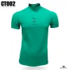 men's green Chinese collar t-shirt