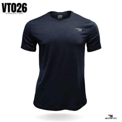 black classic ITY crew-neck t-shirt