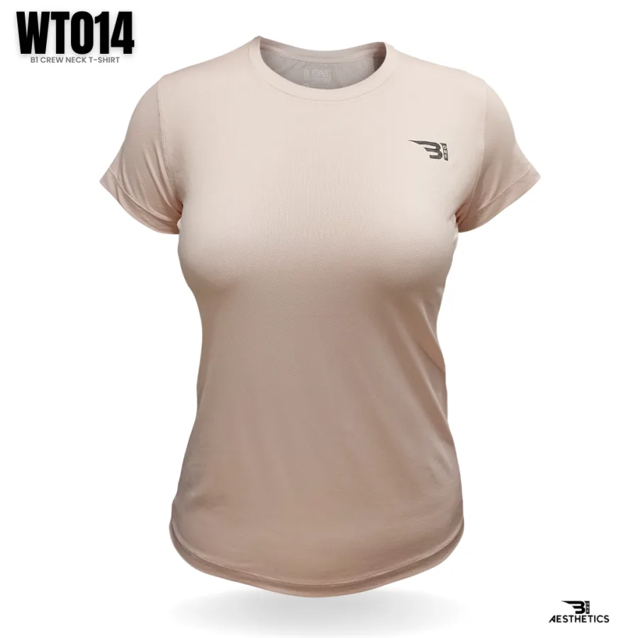 women's classics beige crew-neck t-shirt