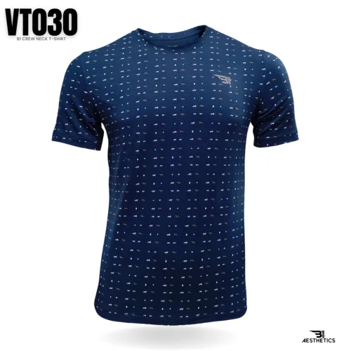 navy blue classic crew-neck t-shirt