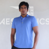 essential blue polo collar t-shirt